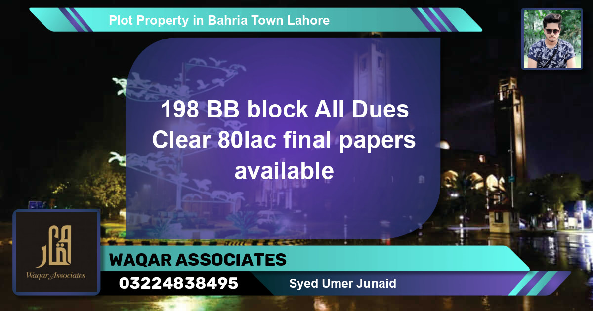 Residential Plot for Sale in Bahria Town, Lahore - (BP-64284)