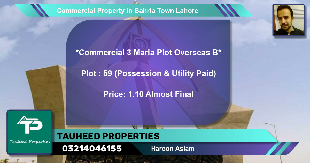 Commercial Property for Sale in Bahria Town, Lahore - (BP-64339)