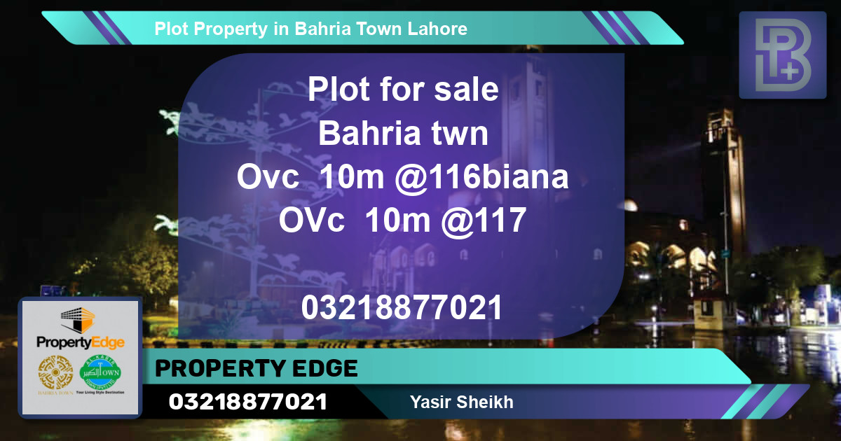 Residential Plot for Sale in Bahria Town, Lahore - (BP-64362)