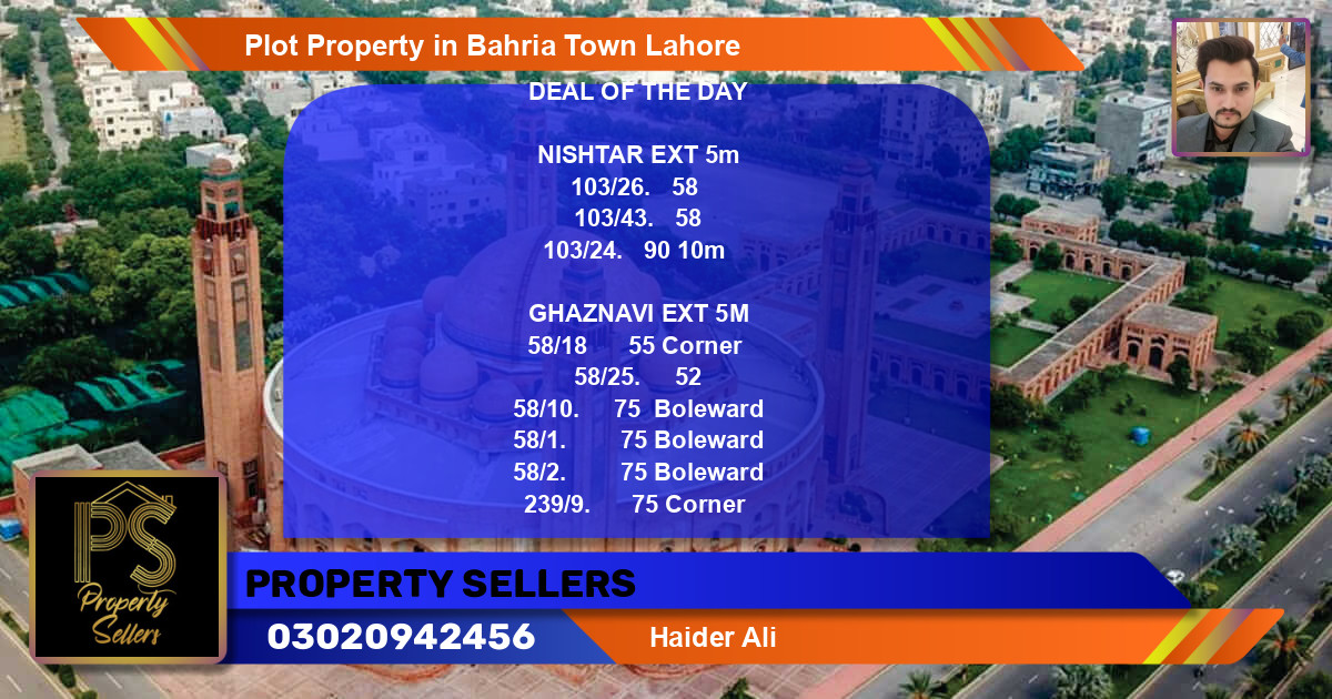 Residential Plot for Sale in Bahria Town, Lahore - (BP-64395)