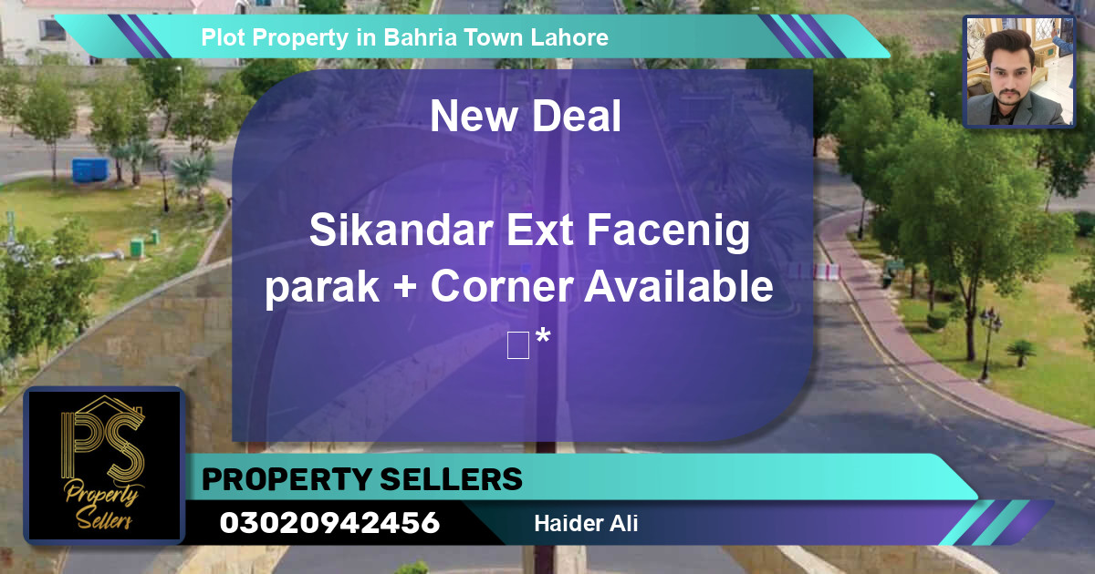 Residential Plot for Sale in Bahria Town, Lahore - (BP-64403)