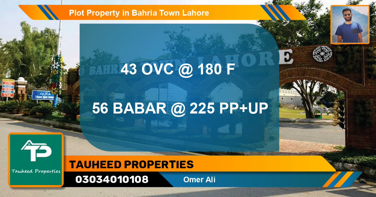 Residential Plot for Sale in Bahria Town, Lahore - (BP-64416)