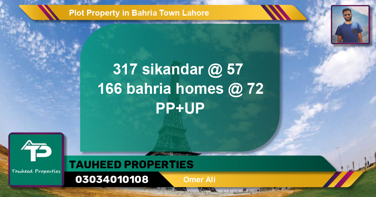 Residential Plot for Sale in Bahria Town, Lahore - (BP-64431)