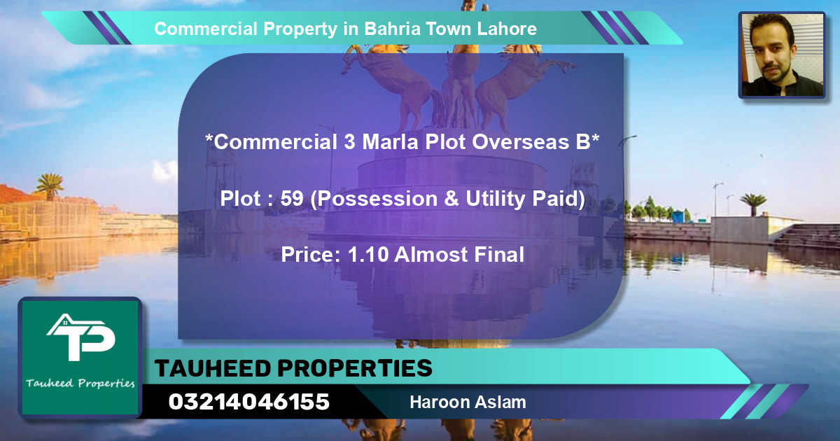 Commercial Property for Sale in Bahria Town, Lahore - (BP-64485)