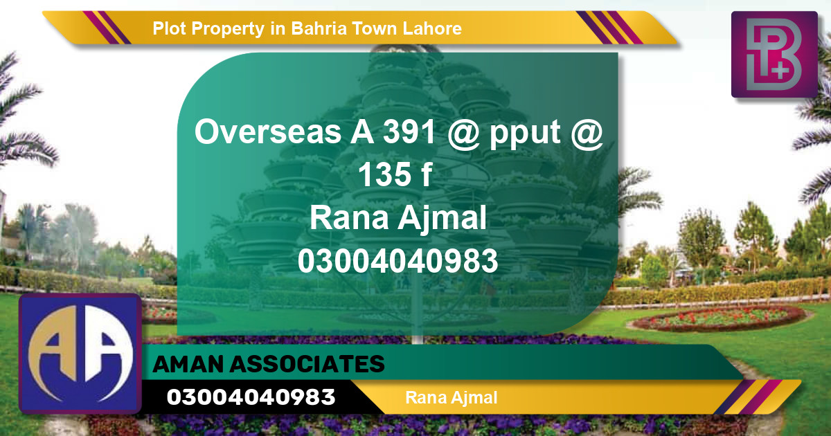 Residential Plot for Sale in Bahria Town, Lahore - (BP-64495)