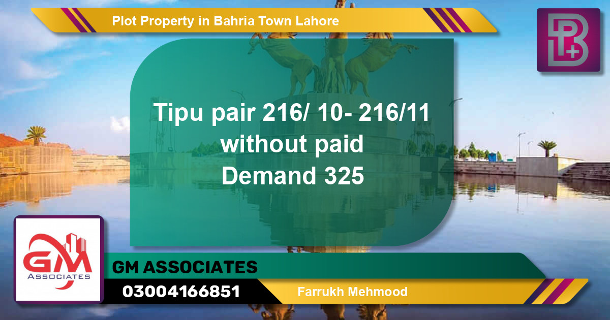Residential Plot for Sale in Bahria Town, Lahore - (BP-64542)