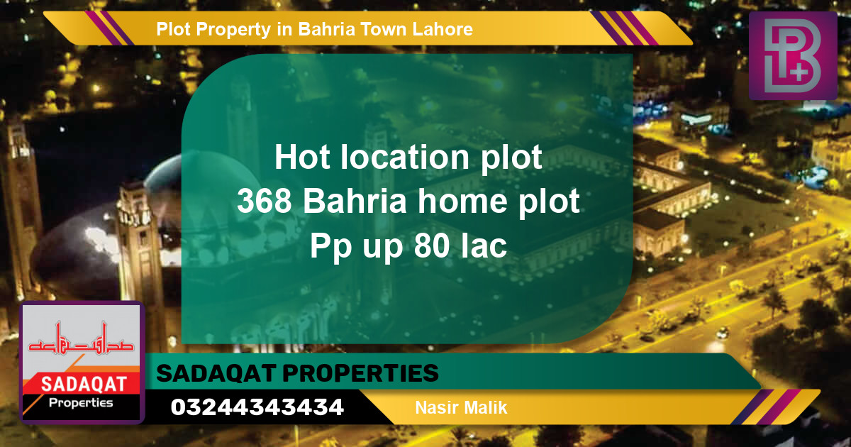 Residential Plot for Sale in Bahria Town, Lahore - (BP-64653)