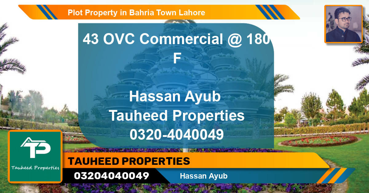 Commercial Plot for Sale in Bahria Town, Lahore - (BP-64658)