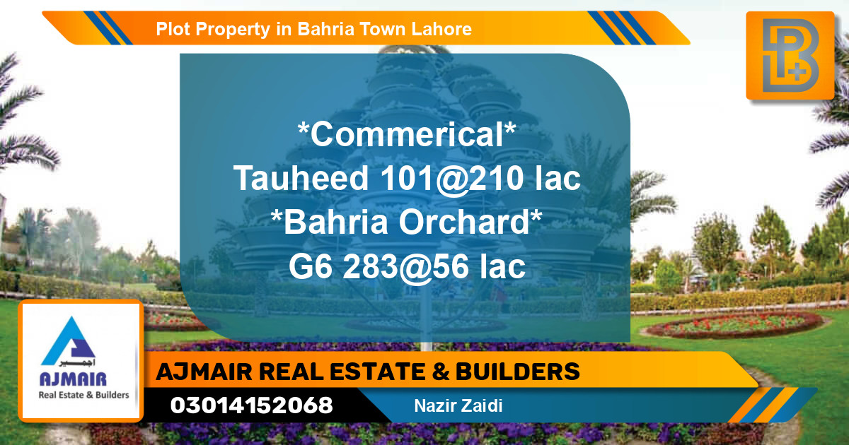Residential Plot for Sale in Bahria Town, Lahore - (BP-64661)