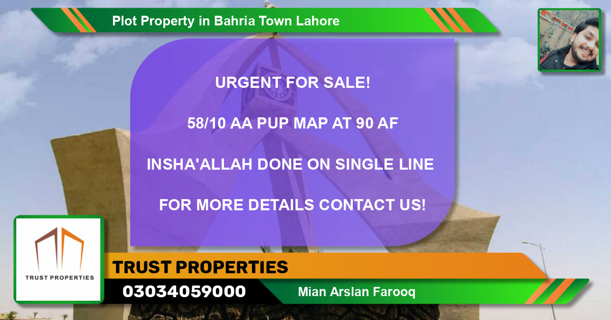 Residential Plot for Sale in Bahria Town, Lahore - (BP-64678)
