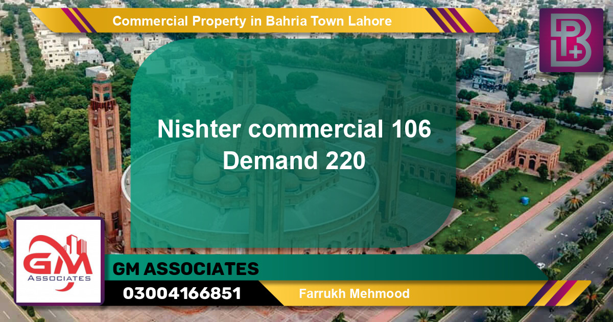 Commercial Property for Sale in Bahria Town, Lahore - (BP-64711)