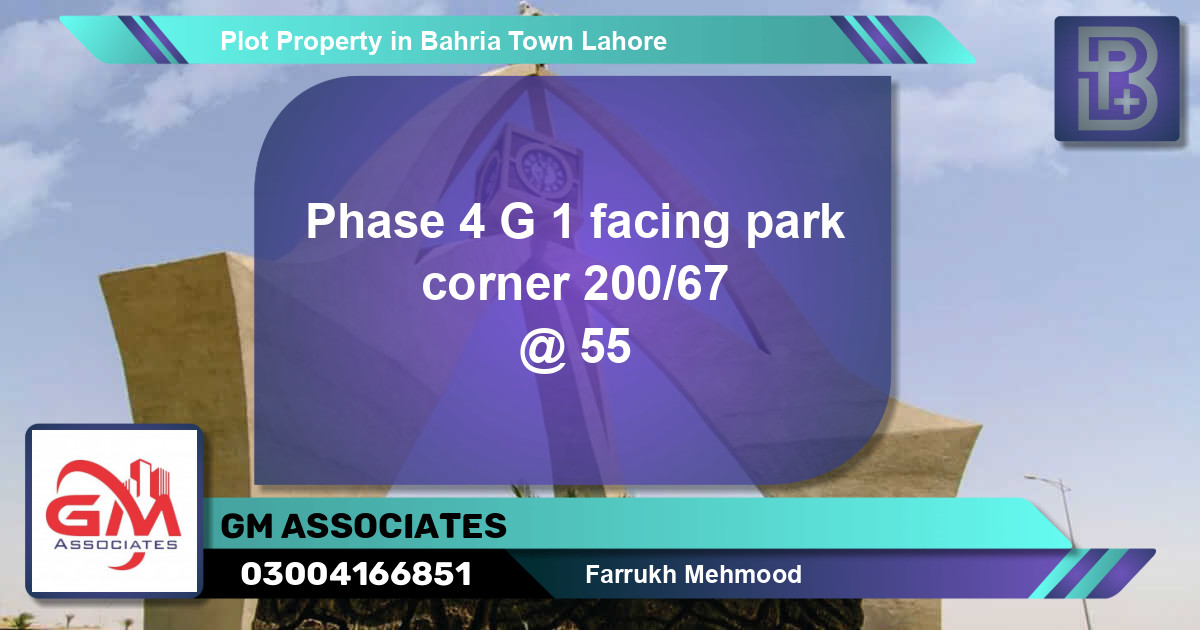 Residential Plot for Sale in Bahria Town, Lahore - (BP-64712)