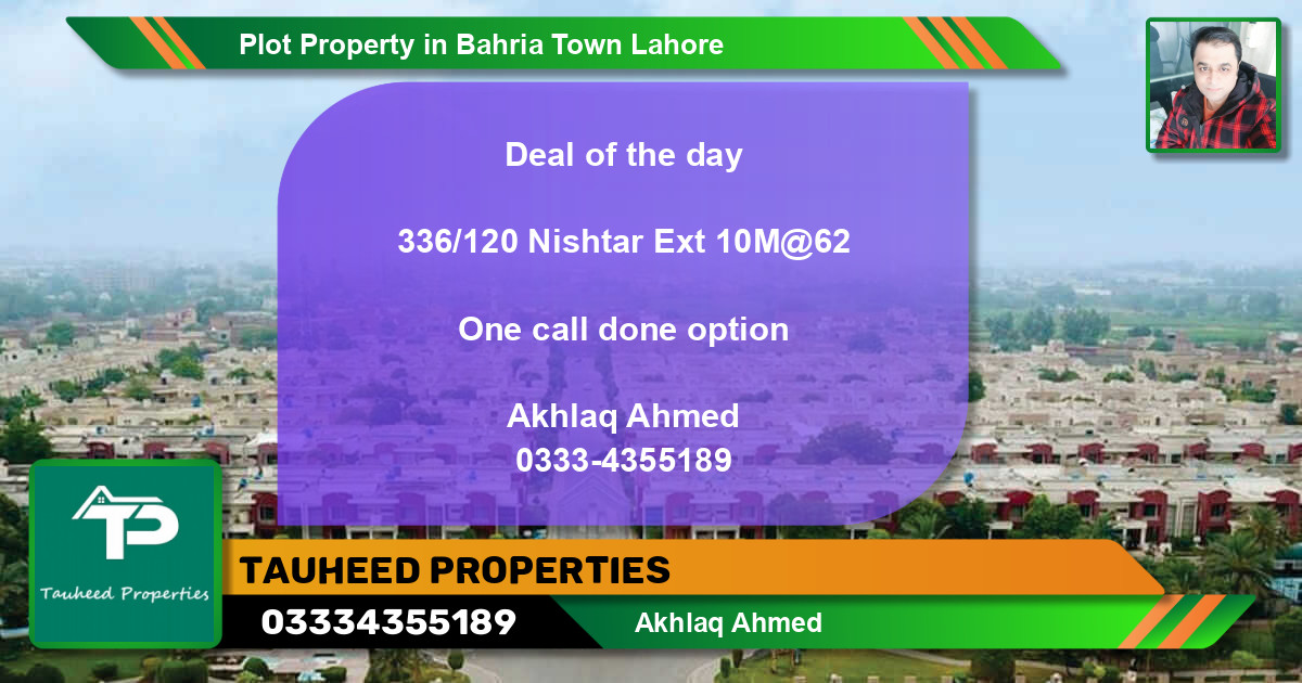 Residential Plot for Sale in Bahria Town, Lahore - (BP-64779)
