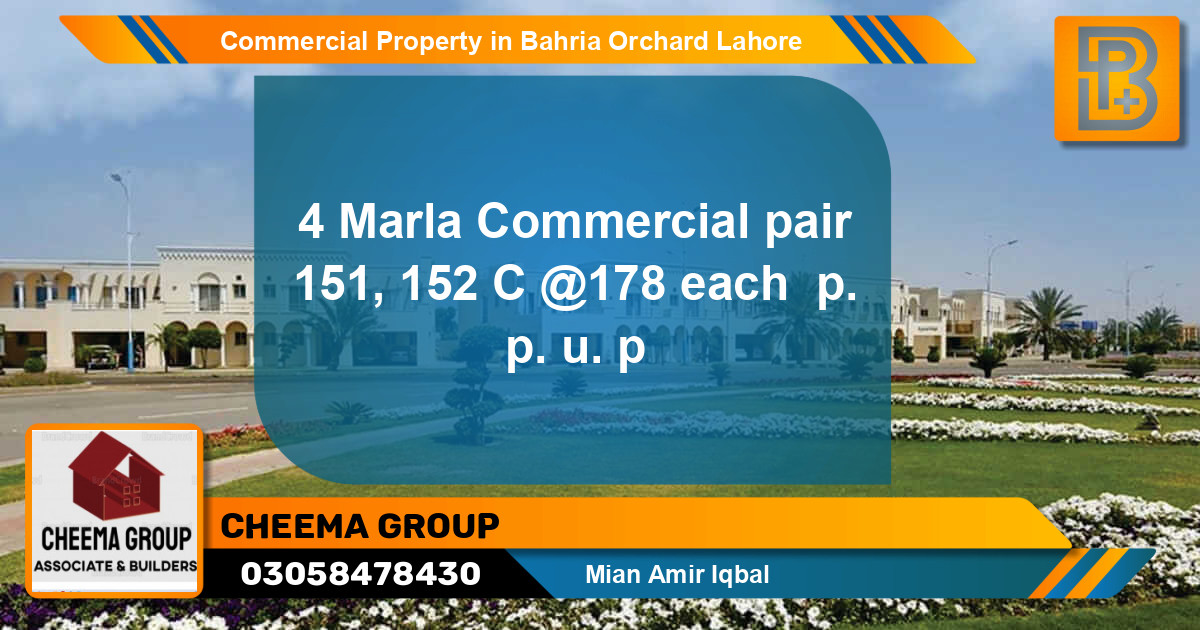 Commercial Property for Sale in Bahria Orchard, Lahore - (BP-64802)