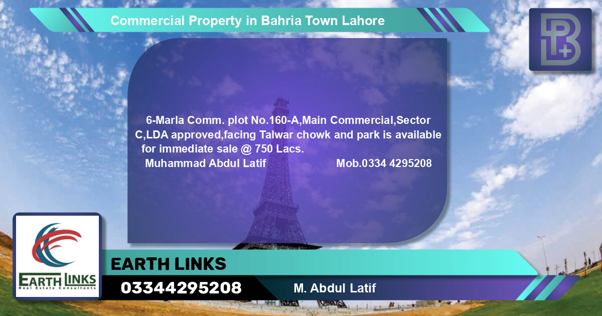 Commercial Property for Sale in Bahria Town, Lahore - (BP-64806)