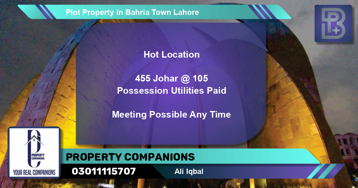 Residential Plot for Sale in Bahria Town, Lahore - (BP-64842)