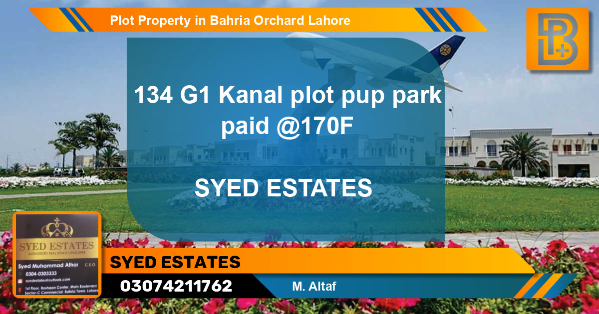 Residential Plot for Sale in Bahria Orchard, Lahore - (BP-64843)