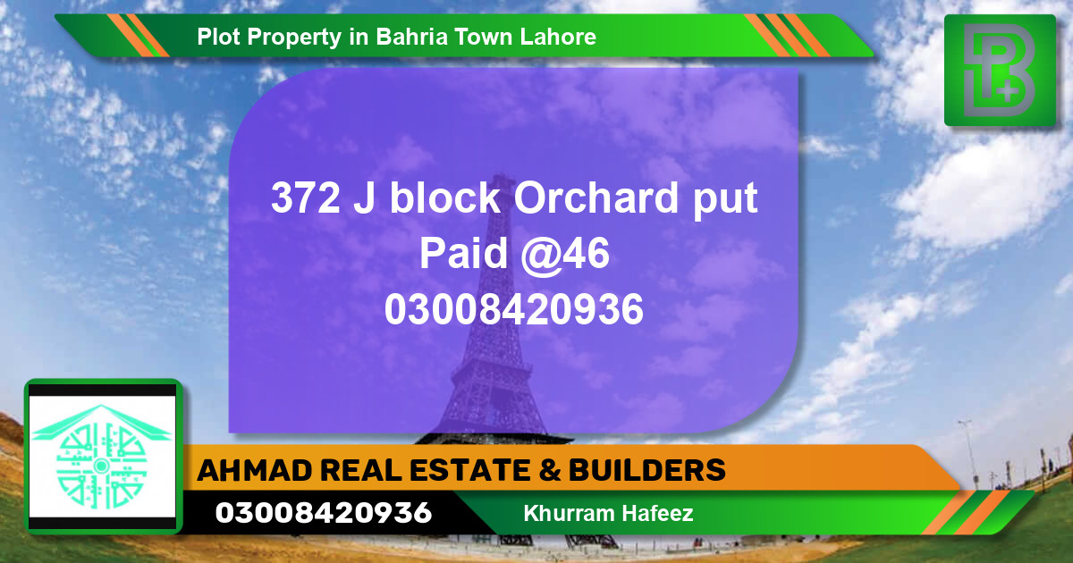 Residential Plot for Sale in Bahria Town, Lahore - (BP-64854)