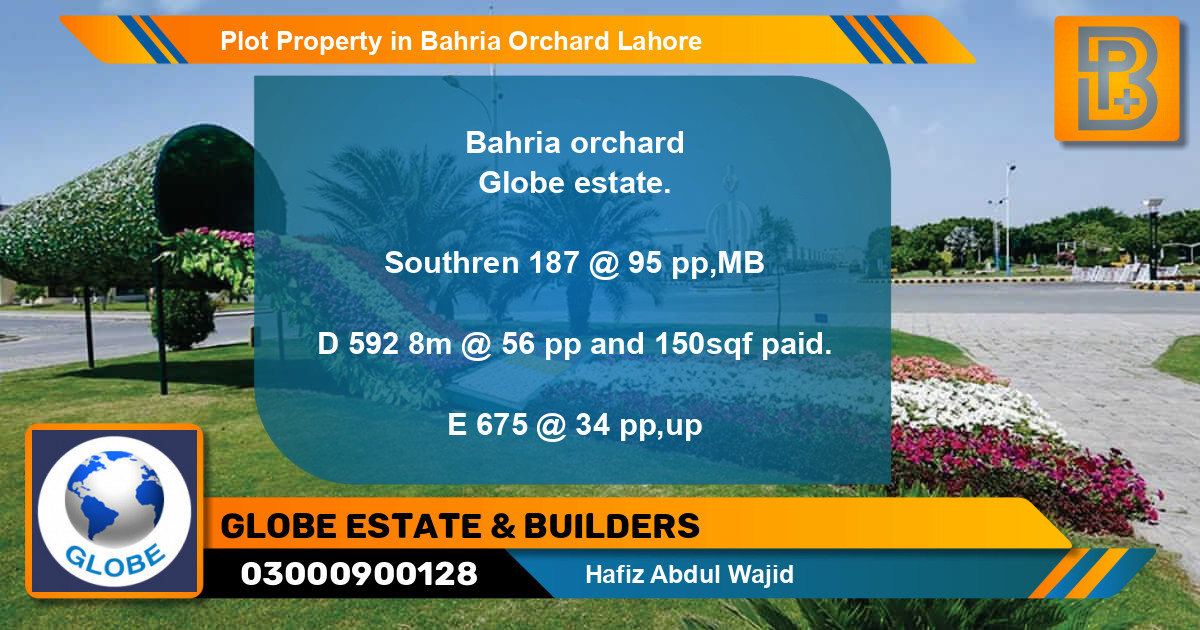 Residential Plot for Sale in Bahria Orchard, Lahore - (BP-64864)