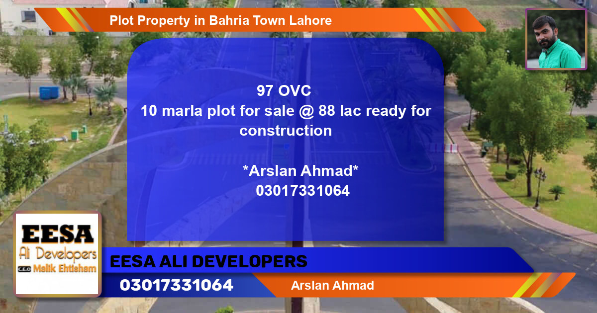 Residential Plot for Sale in Bahria Town, Lahore - (BP-64869)