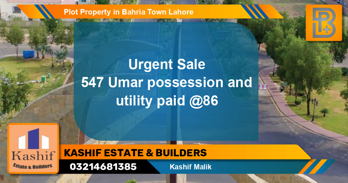 Residential Plot for Sale in Bahria Town, Lahore - (BP-64890)