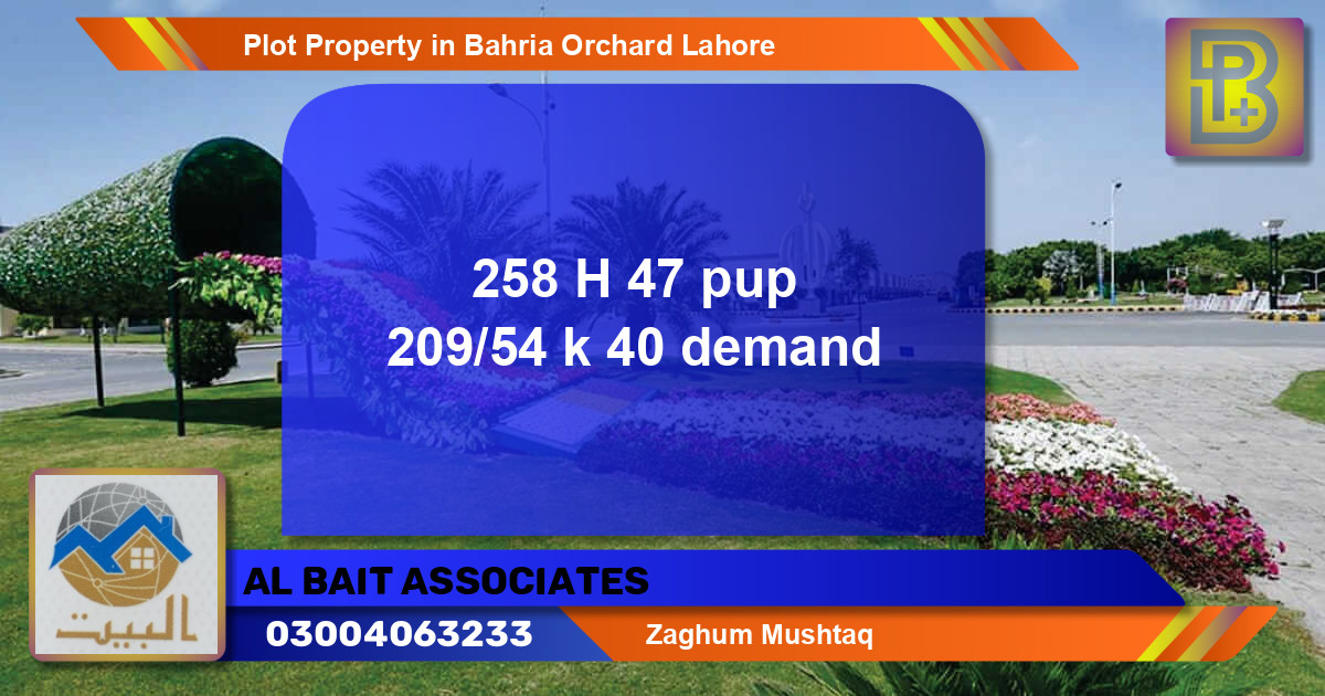 Residential Plot for Sale in Bahria Orchard, Lahore - (BP-64922)