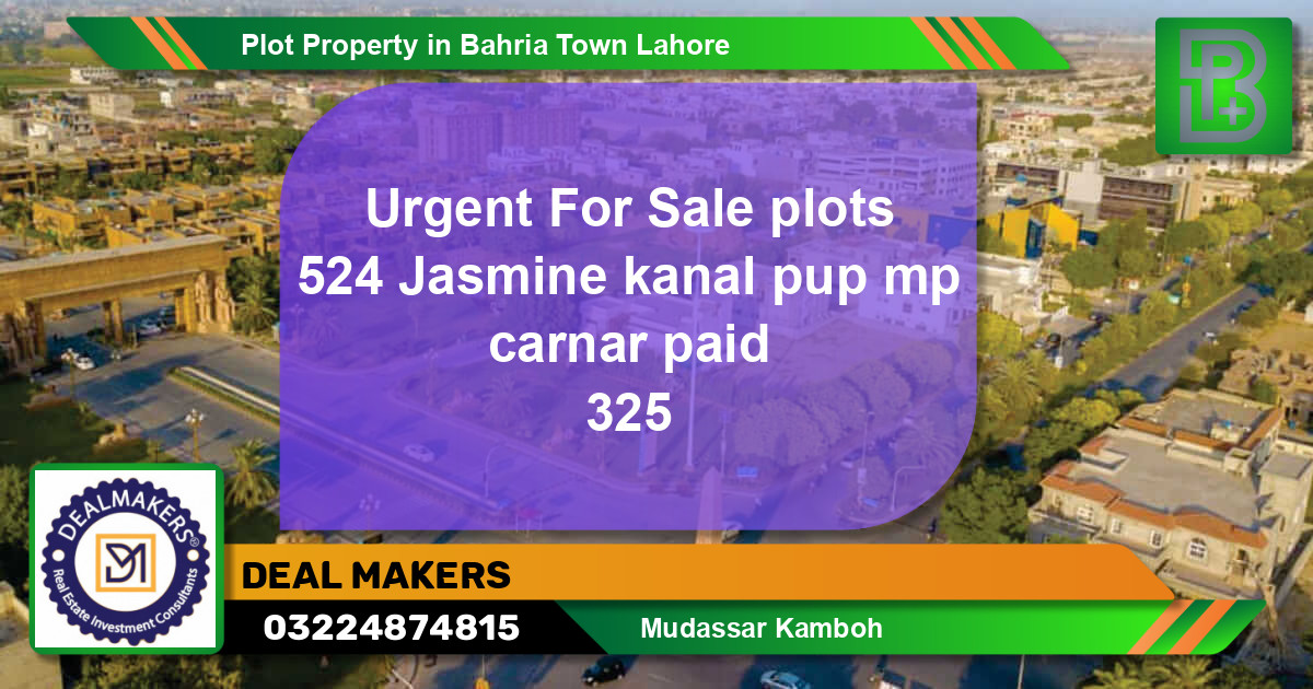 Residential Plot for Sale in Bahria Town, Lahore - (BP-64925)