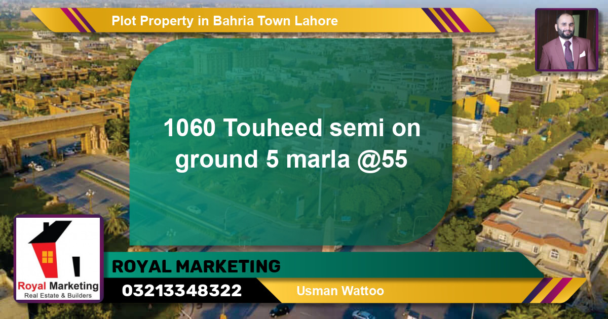 Residential Plot for Sale in Bahria Town, Lahore - (BP-64956)