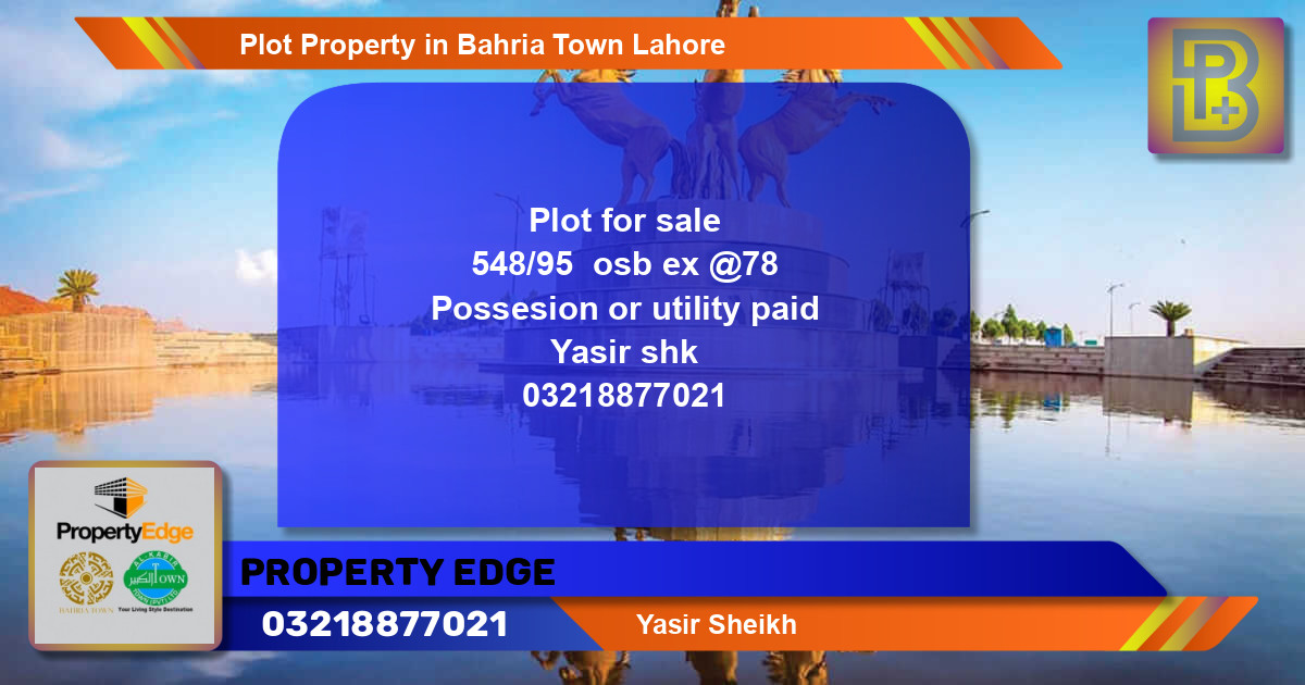 Residential Plot for Sale in Bahria Town, Lahore - (BP-64979)