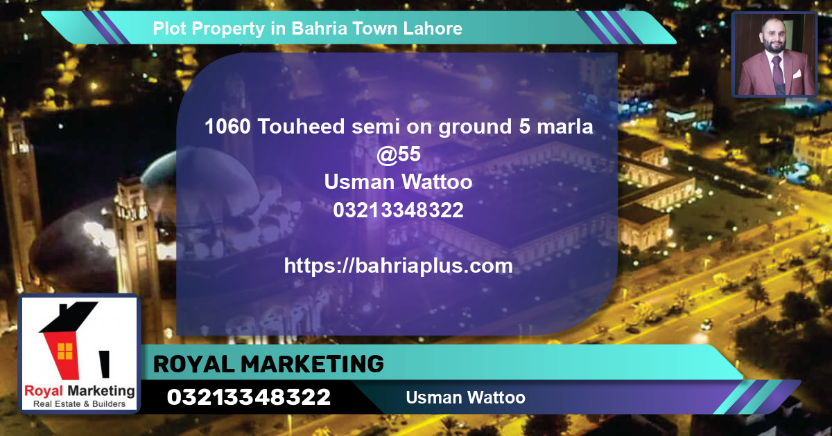 Residential Plot for Sale in Bahria Town, Lahore - (BP-65025)