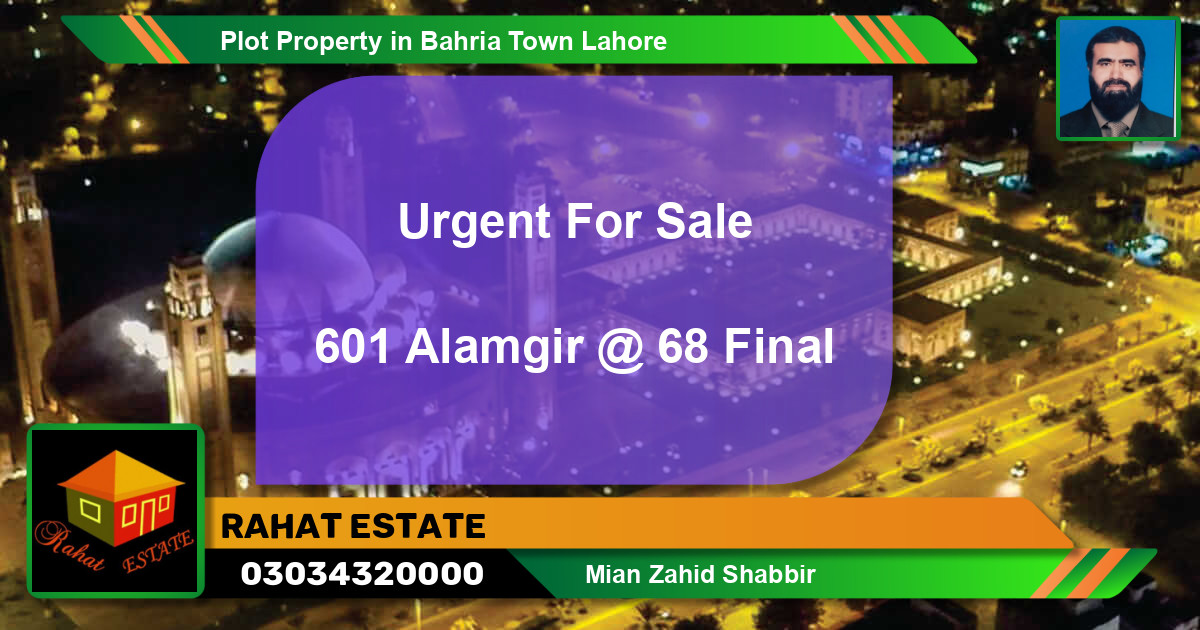 Residential Plot for Sale in Bahria Town, Lahore - (BP-65110)
