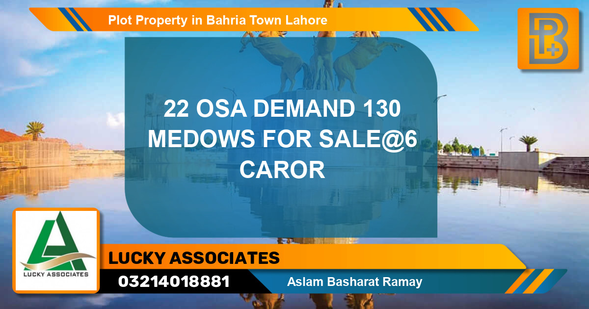 Residential Plot for Sale in Bahria Town, Lahore - (BP-65133)