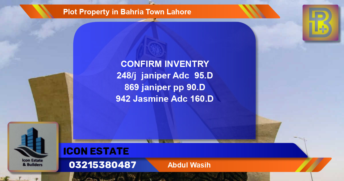 Residential Plot for Sale in Bahria Town, Lahore - (BP-65138)