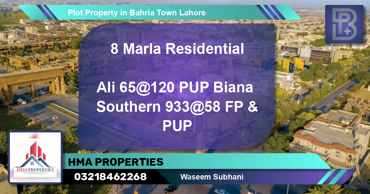 Residential Plot for Sale in Bahria Town, Lahore - (BP-65160)