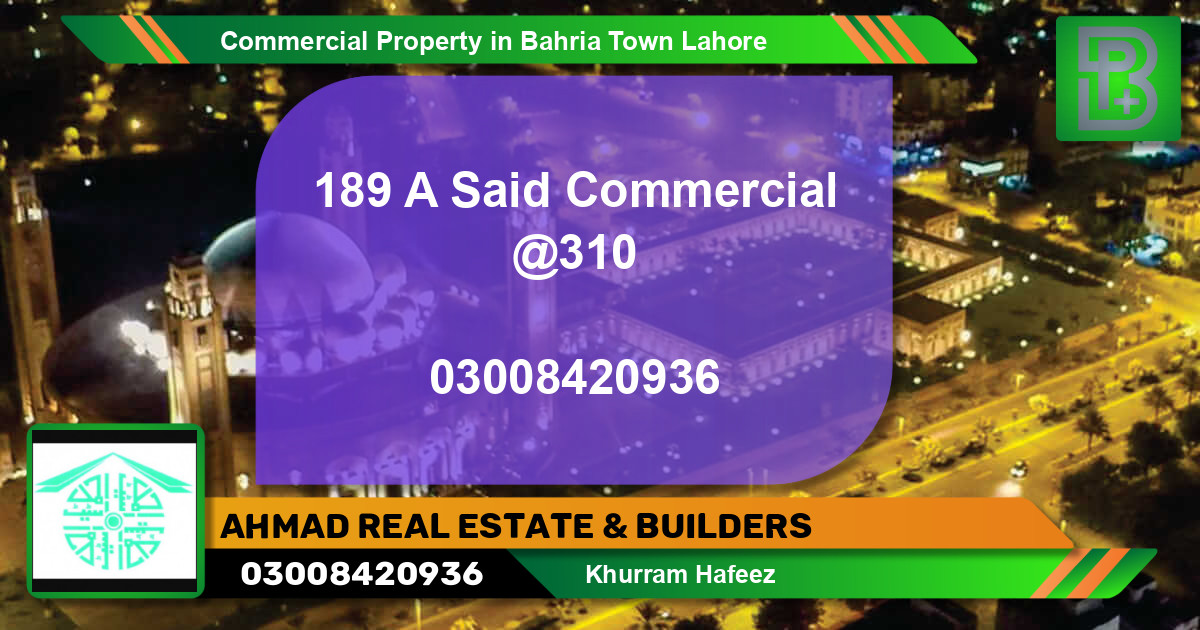 Commercial Property for Sale in Bahria Town, Lahore - (BP-65174)