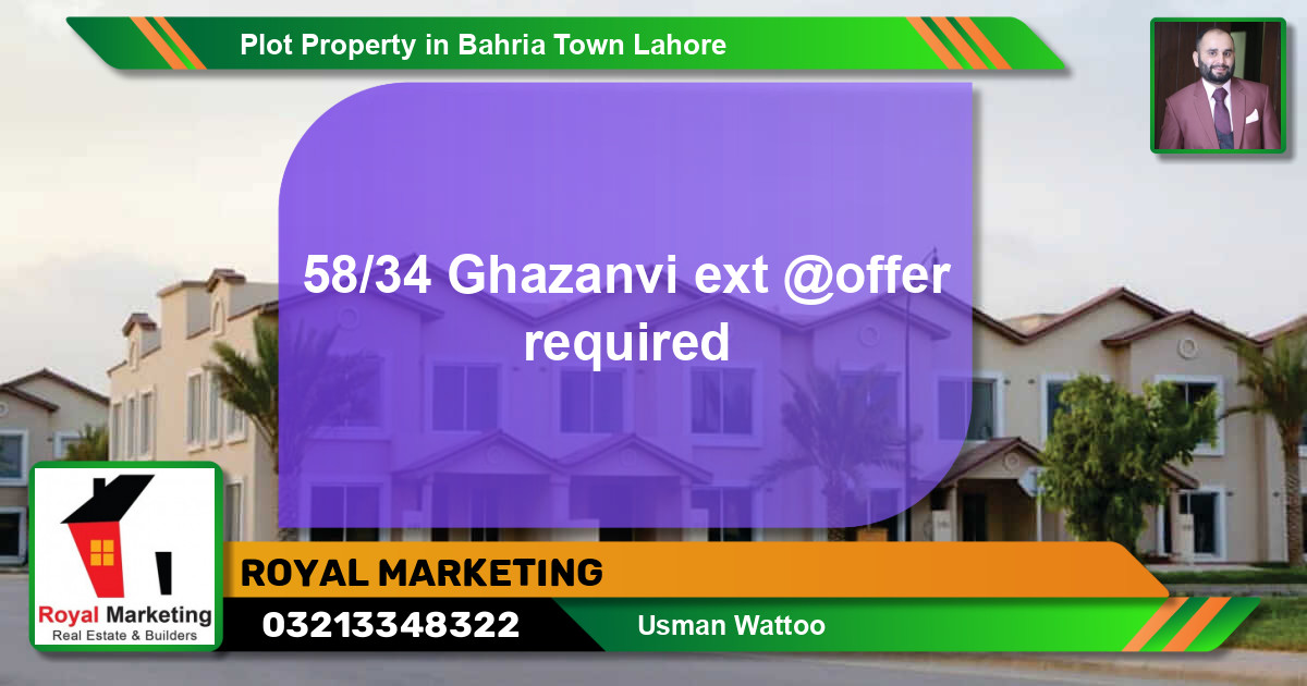 Residential Plot for Sale in Bahria Town, Lahore - (BP-65203)