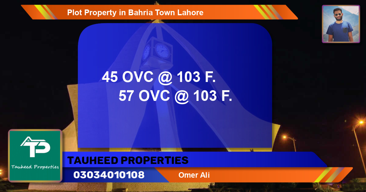 Residential Plot for Sale in Bahria Town, Lahore - (BP-65230)