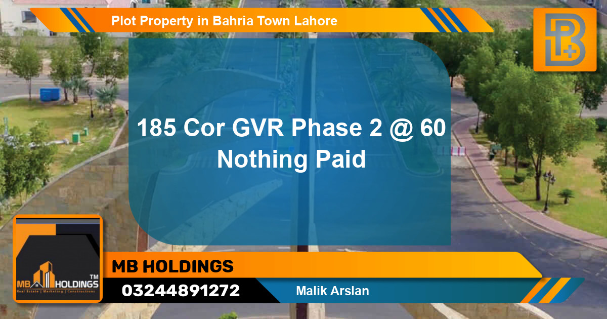Residential Plot for Sale in Bahria Town, Lahore - (BP-65256)