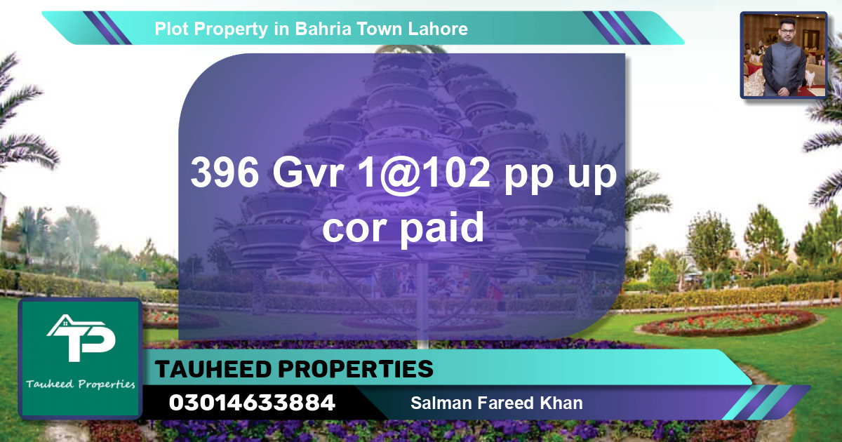 Residential Plot for Sale in Bahria Town, Lahore - (BP-65270)