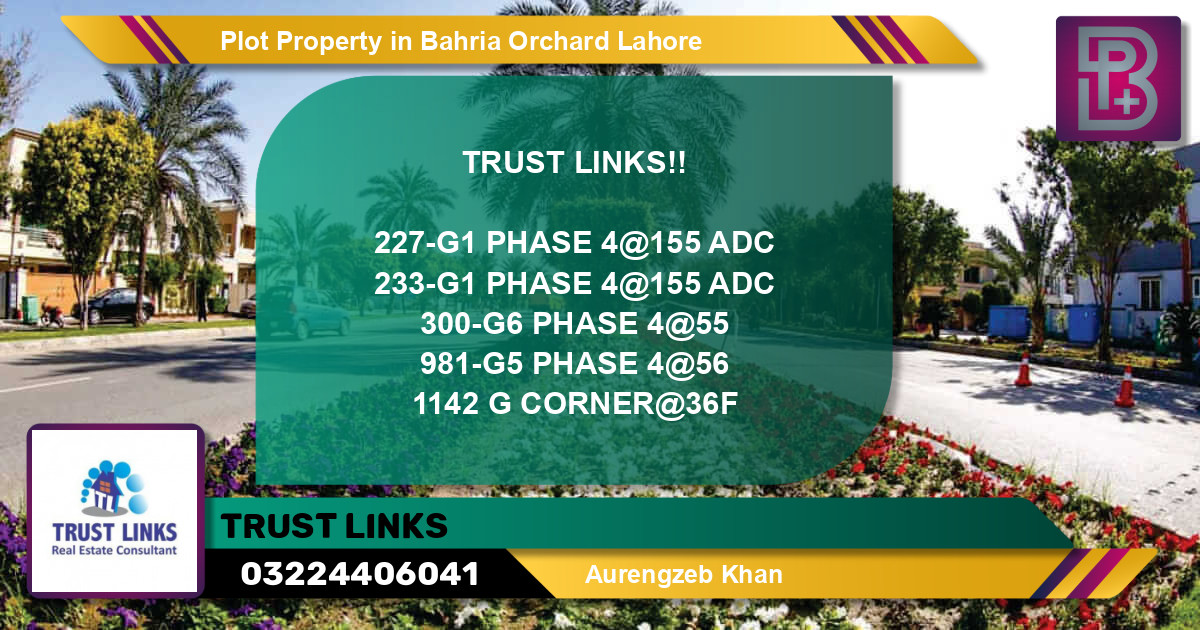 Residential Plot for Sale in Bahria Orchard, Lahore - (BP-65276)