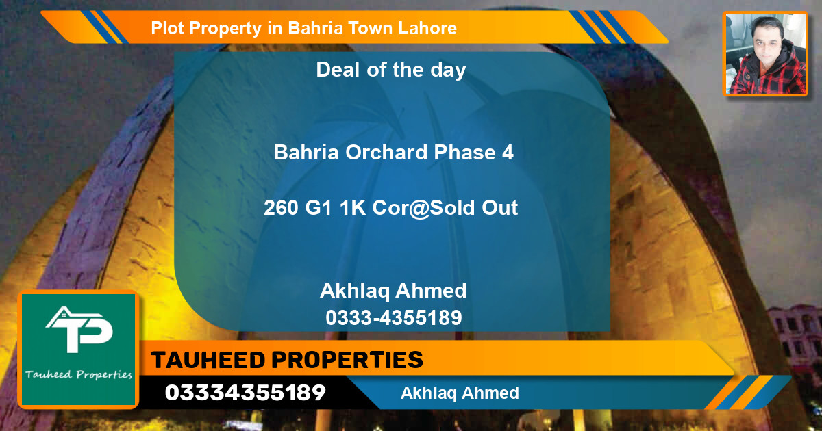 Residential Plot for Sale in Bahria Town, Lahore - (BP-65309)