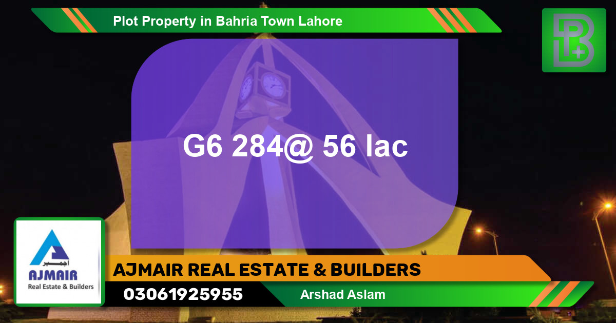 Residential Plot for Sale in Bahria Town, Lahore - (BP-65340)