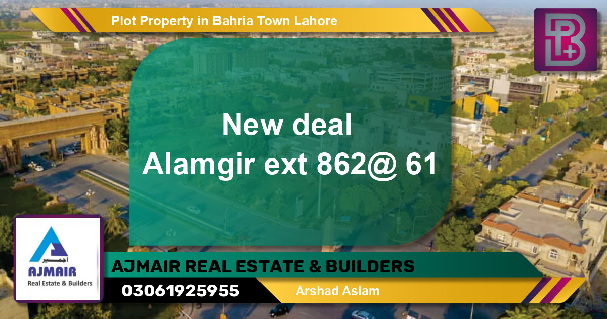 Residential Plot for Sale in Bahria Town, Lahore - (BP-65439)
