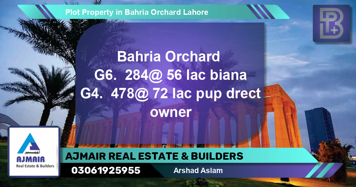 Residential Plot for Sale in Bahria Orchard, Lahore - (BP-65440)