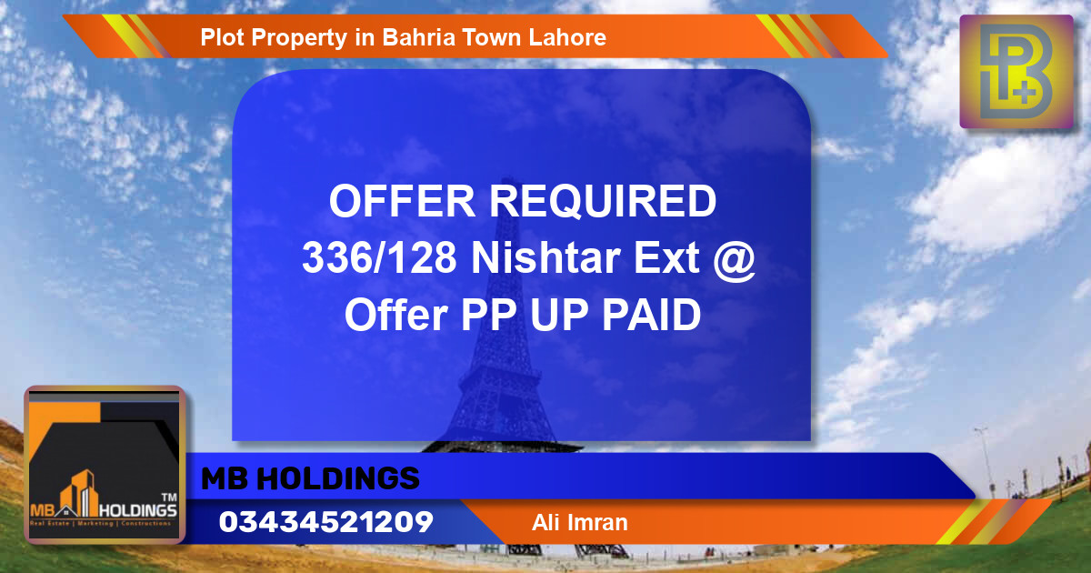 Residential Plot for Sale in Bahria Town, Lahore - (BP-65572)