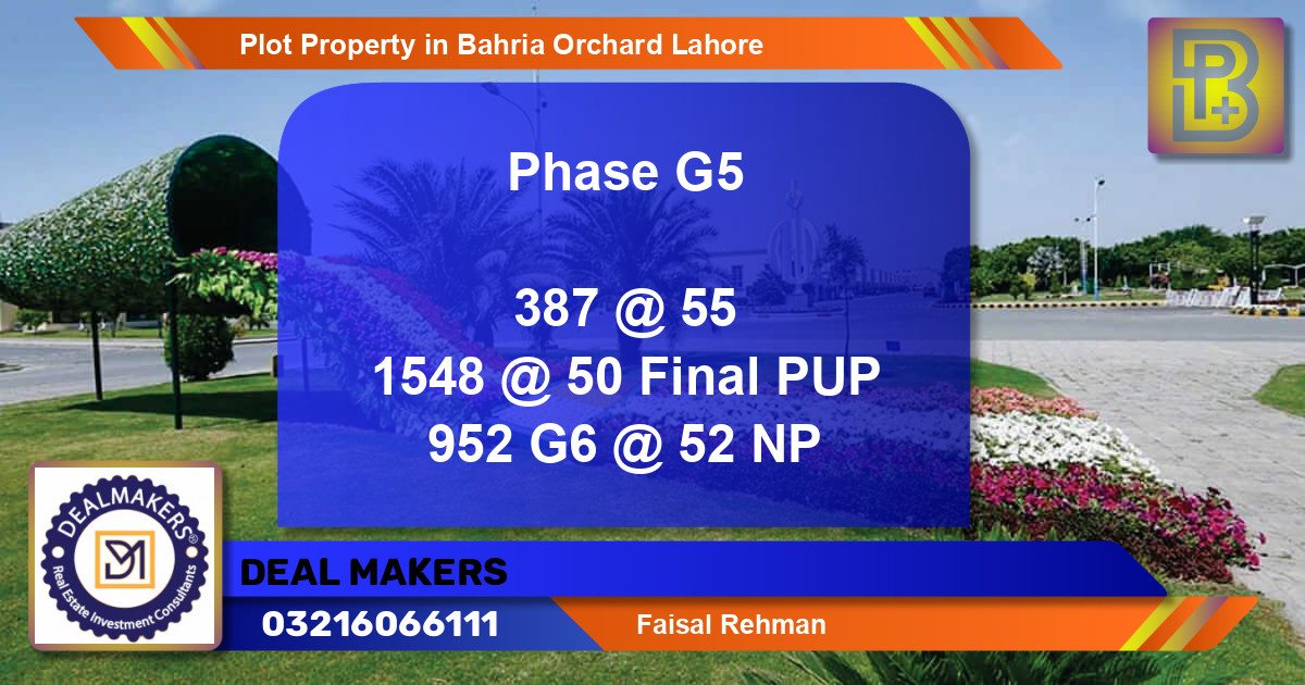 Residential Plot for Sale in Bahria Orchard, Lahore - (BP-65573)