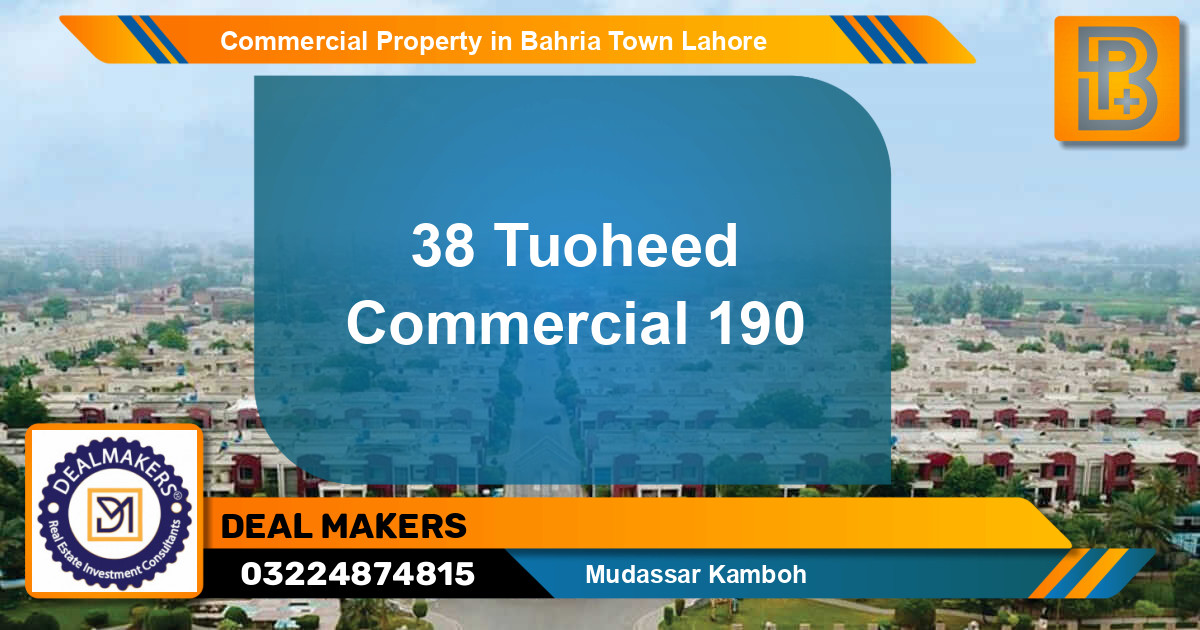 Commercial Property for Sale in Bahria Town, Lahore - (BP-65591)