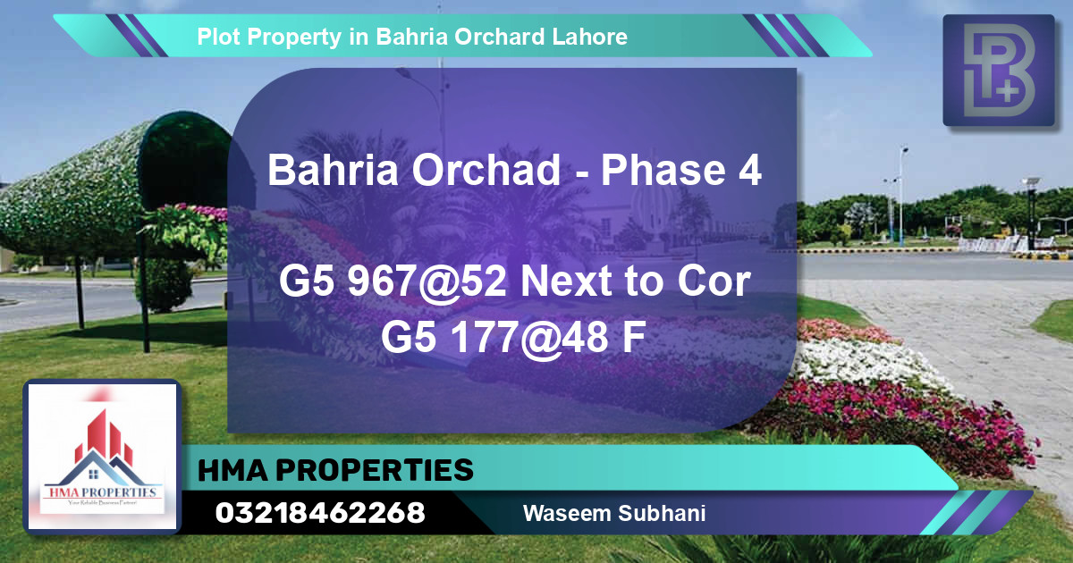 Residential Plot for Sale in Bahria Orchard, Lahore - (BP-65617)