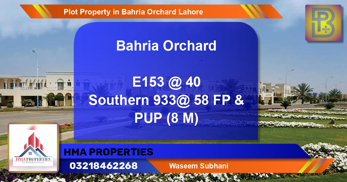 Residential Plot for Sale in Bahria Orchard, Lahore - (BP-65619)