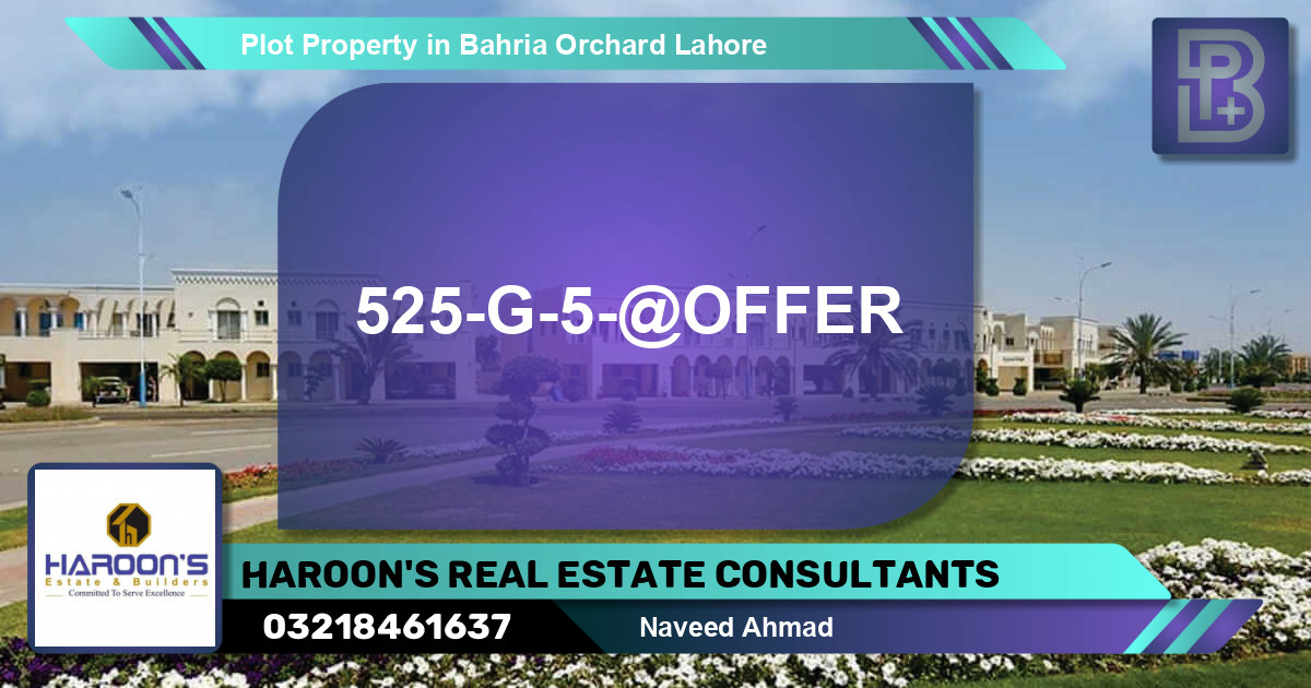 Residential Plot for Sale in Bahria Orchard, Lahore - (BP-65644)